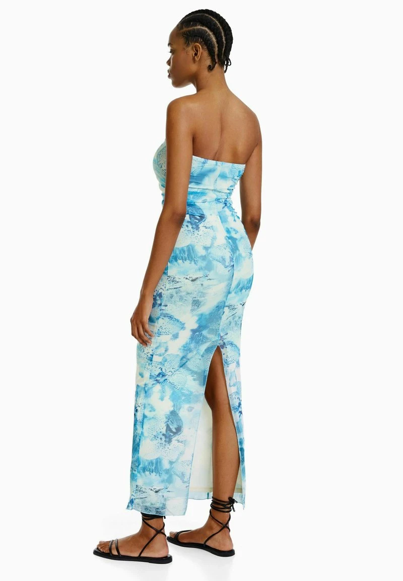 BERSHKA WITH PRINT - Maxikleid - Light Blue 4 BERSHKA WITH PRINT - Maxikleid - Light Blue – Bild 2