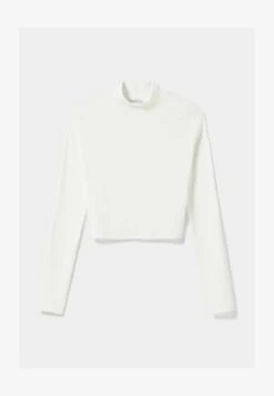 BERSHKA HIGH NECK - Langarmshirt - White 12 BERSHKA HIGH NECK - Langarmshirt - White -Bershka Verkaufsgeschäft da0be4c1cea9438eba8e7c9aa30b29f1