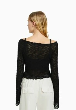 BERSHKA OPEN - Strickpullover - Black 10 BERSHKA OPEN - Strickpullover - Black -Bershka Verkaufsgeschäft da3964c7c6624511a1c6409e0792eed2