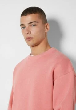BERSHKA ROUND NECK - Sweatshirt - Pink -Bershka Verkaufsgeschäft db2fc0a8b79049fc8235b7b8ef534dd0
