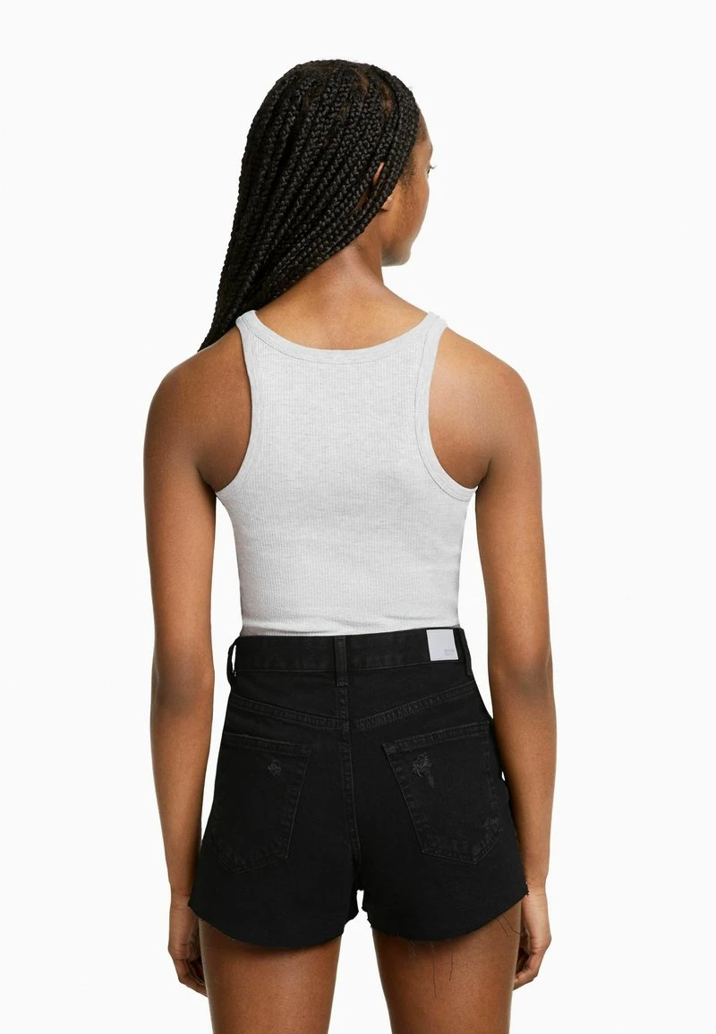 BERSHKA RIPPED WITH POCKETS - Jeans Shorts - Black 5 BERSHKA RIPPED WITH POCKETS - Jeans Shorts - Black – Bild 3