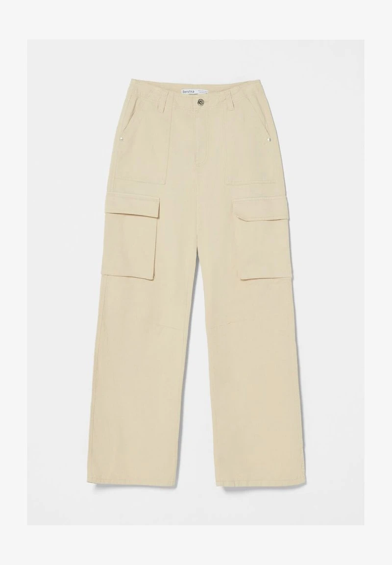 BERSHKA STRAIGHT FIT - Cargohose - Sand 7 BERSHKA STRAIGHT FIT - Cargohose - Sand – Bild 5