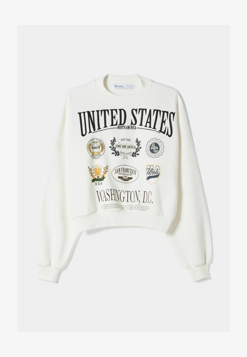 BERSHKA EMBROIDERED - Sweatshirt - Off White 7 BERSHKA EMBROIDERED - Sweatshirt - Off White – Bild 5