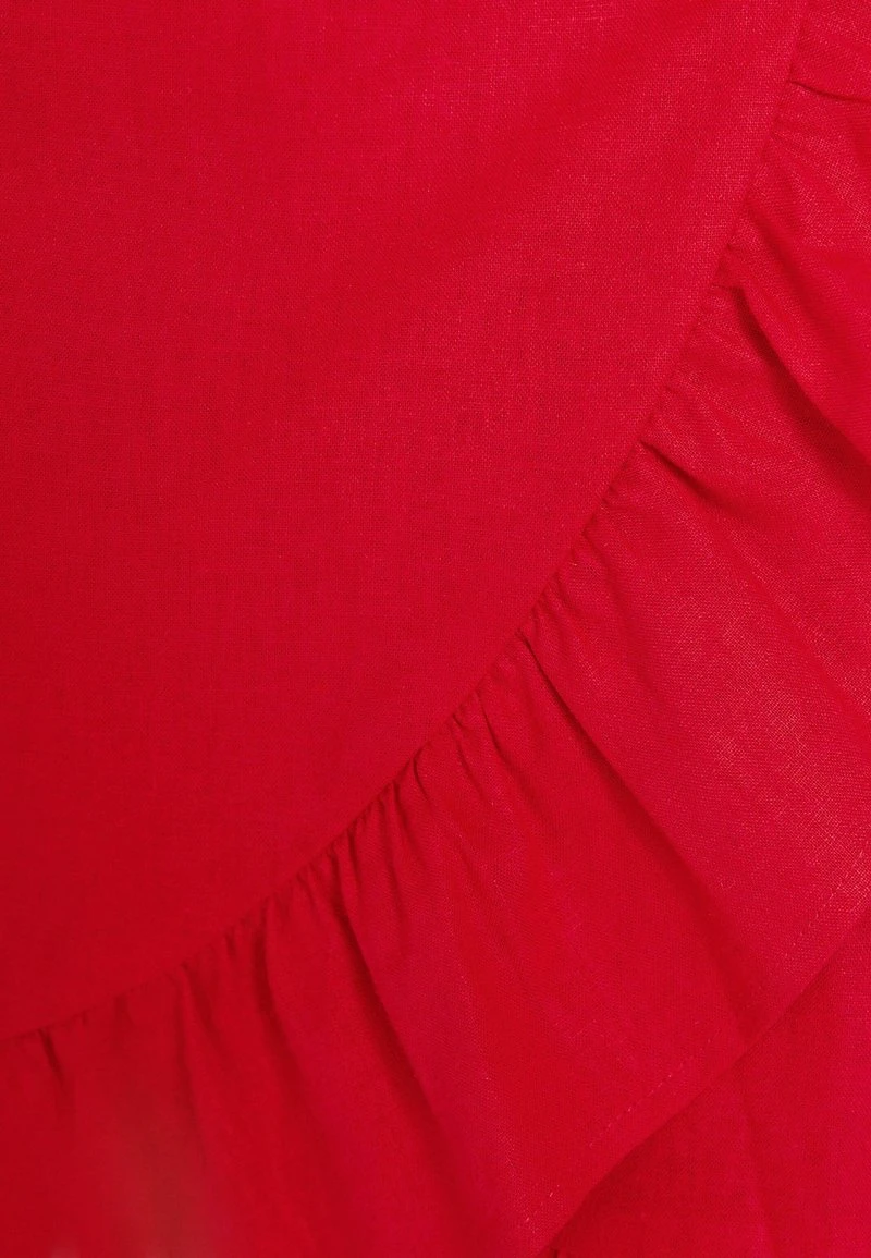 BERSHKA SHORT SLEEVES WITH RUFFLES - Freizeitkleid - Red 8 BERSHKA SHORT SLEEVES WITH RUFFLES - Freizeitkleid - Red – Bild 6