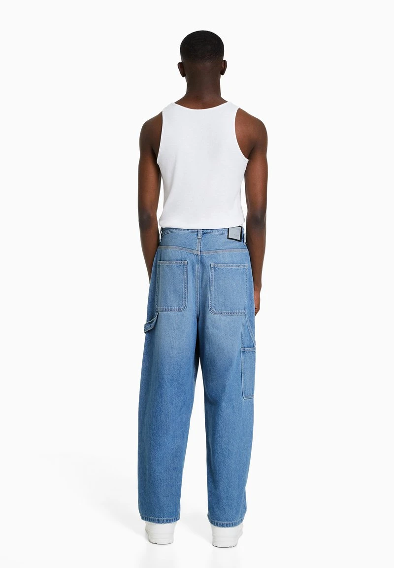 BERSHKA CARPENTER - Jeans Relaxed Fit - Light Blue Denim 7 BERSHKA CARPENTER - Jeans Relaxed Fit - Light Blue Denim – Bild 5