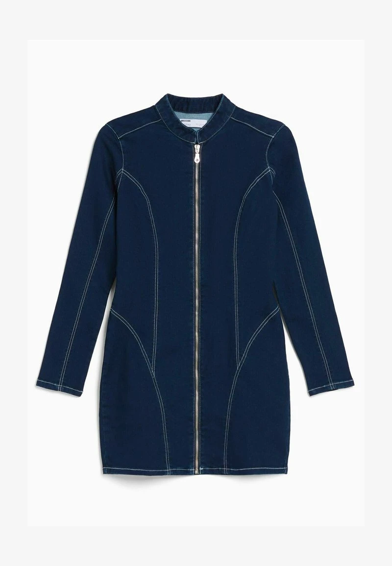 BERSHKA LONG FITTED WITH CONTRAST - Jeanskleid - Royal Blue 7 BERSHKA LONG FITTED WITH CONTRAST - Jeanskleid - Royal Blue – Bild 5