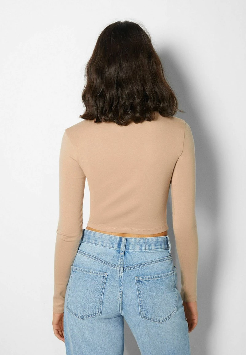 BERSHKA 2 PACK - Langarmshirt - Beige 5 BERSHKA 2 PACK - Langarmshirt - Beige – Bild 3