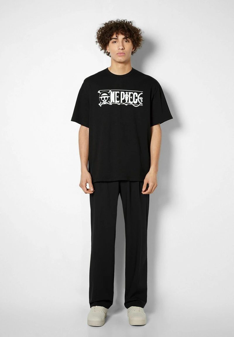 BERSHKA BOXY FIT SHORT SLEEVE ONE PIECE - T-Shirt Print - Black 4 BERSHKA BOXY FIT SHORT SLEEVE ONE PIECE - T-Shirt Print - Black – Bild 2