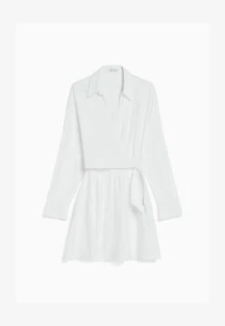 BERSHKA CROSSOVER DETAIL- MINI LONG SLEEVE - Blusenkleid - Off White 12 BERSHKA CROSSOVER DETAIL- MINI LONG SLEEVE - Blusenkleid - Off White -Bershka Verkaufsgeschäft e59da6689e7d40c38c967b0f8048f434