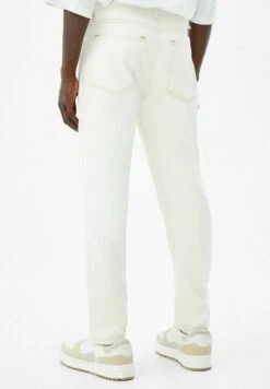 BERSHKA VINTAGE - Jeans Straight Leg - Offwhite -Bershka Verkaufsgeschäft e615389ecf0a4154a85dab92c4eb4ff9