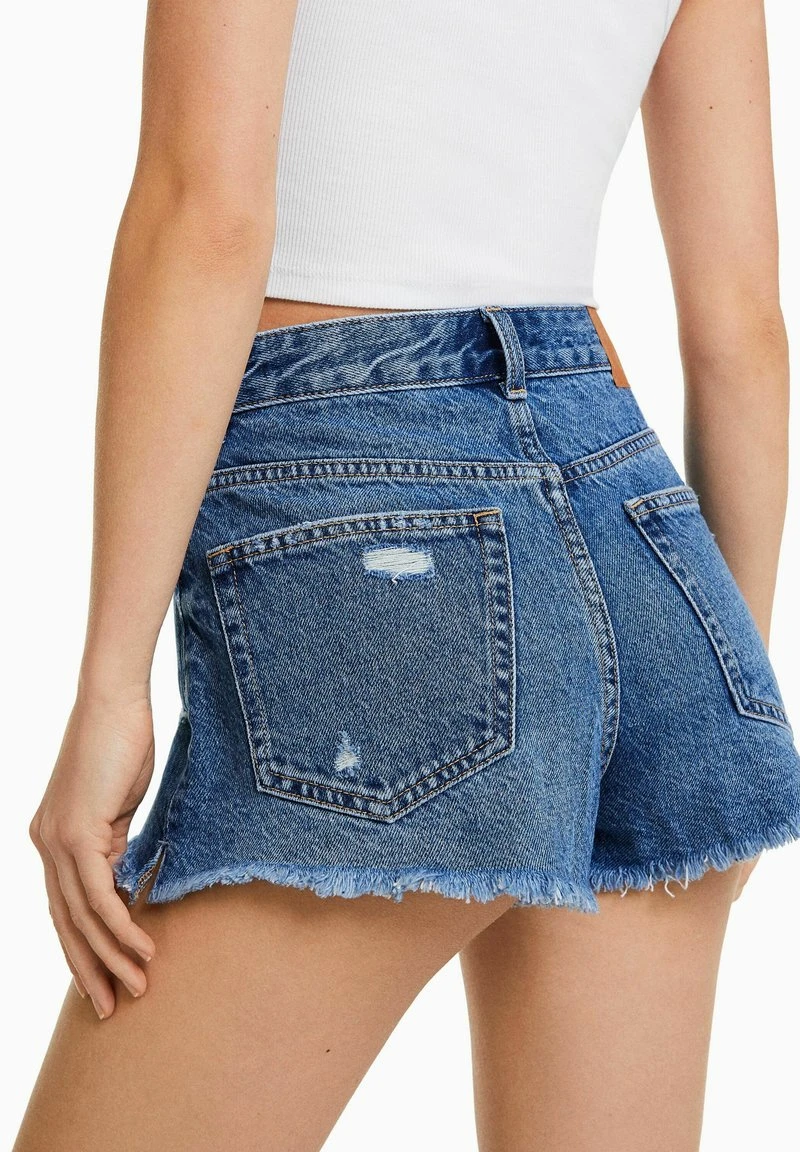 BERSHKA VINTAGE - Jeans Shorts - Dark Blue 6 BERSHKA VINTAGE - Jeans Shorts - Dark Blue – Bild 4