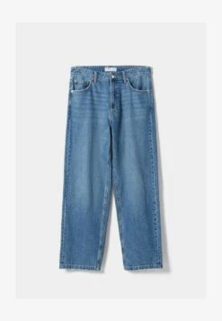 BERSHKA Jeans Straight Leg - Dark Blue -Bershka Verkaufsgeschäft e723786323a446e8acc971fe67658515