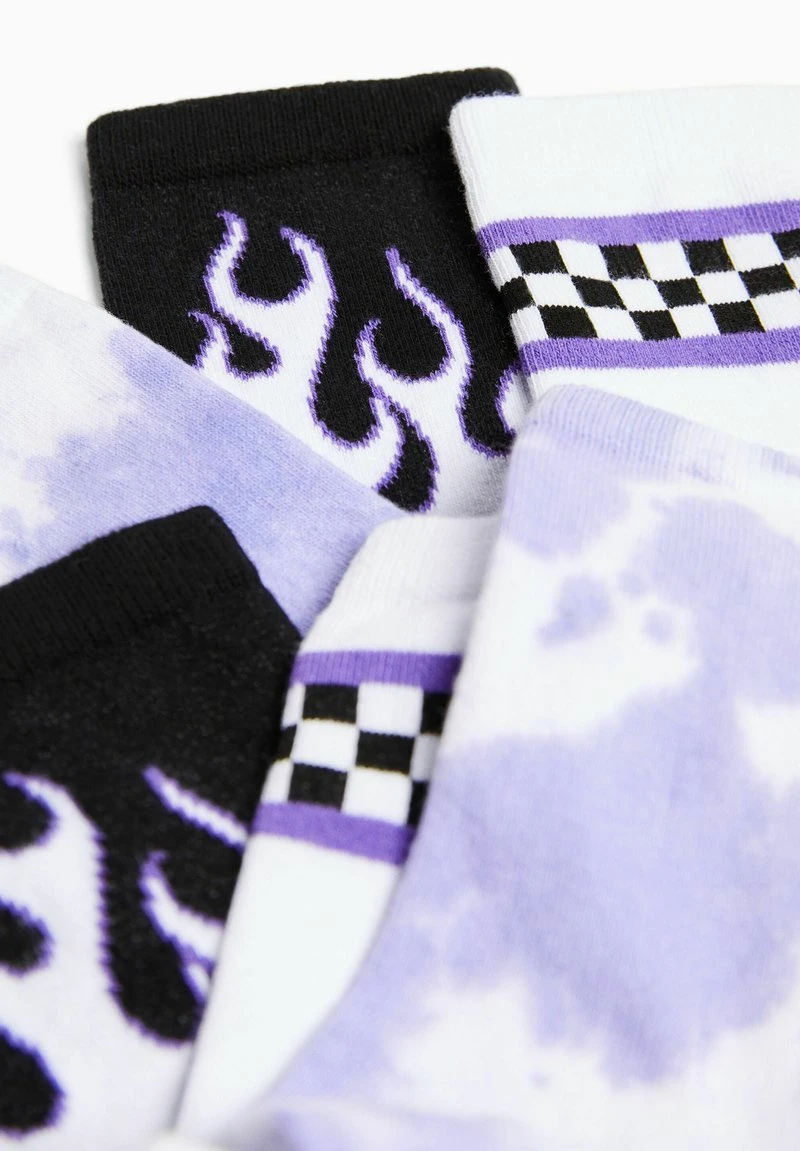 BERSHKA 3 PACK - Socken - Mauve 6 BERSHKA 3 PACK - Socken - Mauve – Bild 4