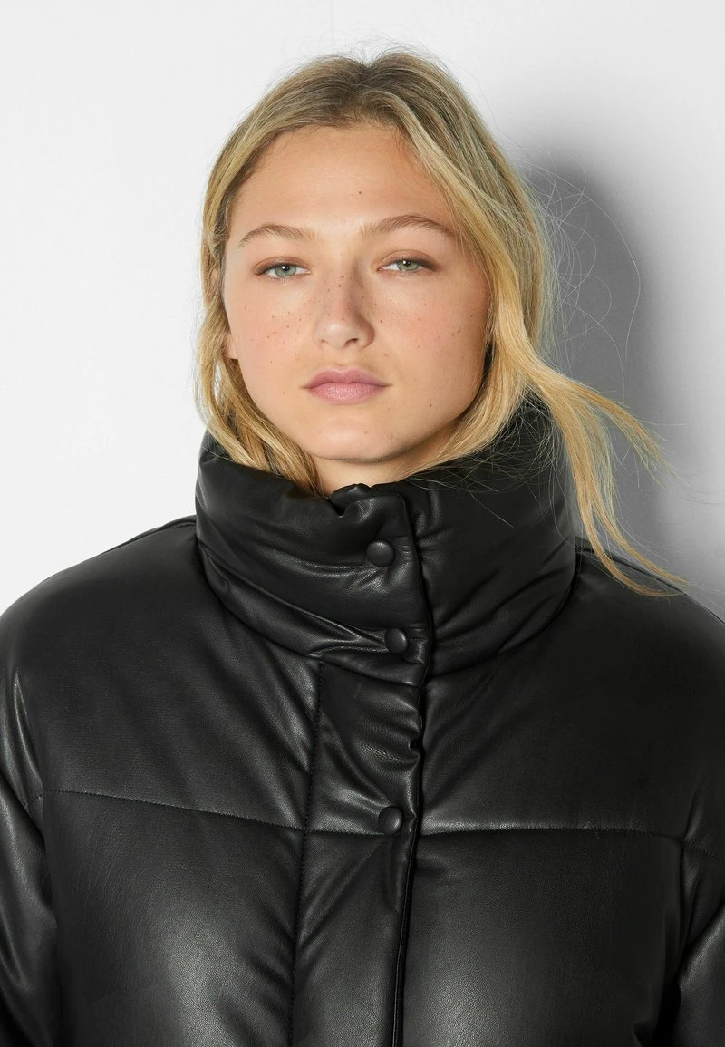 BERSHKA LONG - Wintermantel - Black 5 BERSHKA LONG - Wintermantel - Black – Bild 3