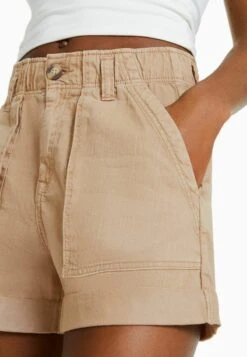 BERSHKA PAPERBAG - Jeans Shorts - Camel 10 BERSHKA PAPERBAG - Jeans Shorts - Camel -Bershka Verkaufsgeschäft ea8ca3c7c2c14bbc8a852b5d20a02e16