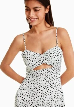 BERSHKA STRAPPY - PRINT - Freizeitkleid - White 12 BERSHKA STRAPPY - PRINT - Freizeitkleid - White -Bershka Verkaufsgeschäft ebc3c1dd78354fc4930016ef45d7e231