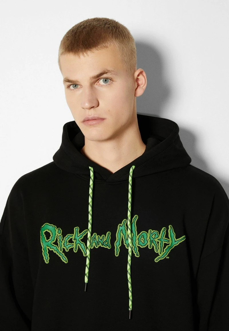 BERSHKA RICK & MORTY - PRINT - Kapuzenpullover - Black 6 BERSHKA RICK & MORTY - PRINT - Kapuzenpullover - Black – Bild 4