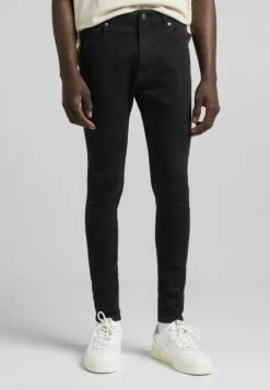 BERSHKA SUPER - Jeans Skinny Fit - Black
