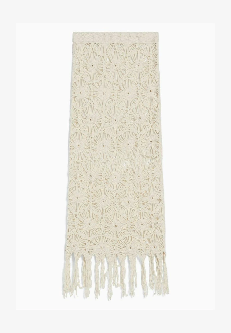 BERSHKA MACRAMÉ - MIDI - Maxirock - Beige 8 BERSHKA MACRAMÉ - MIDI - Maxirock - Beige – Bild 6