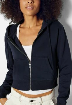 BERSHKA CROPPED - Sweatjacke - Royal Blue -Bershka Verkaufsgeschäft ee779ccd21264313b0567c70dc11b15f
