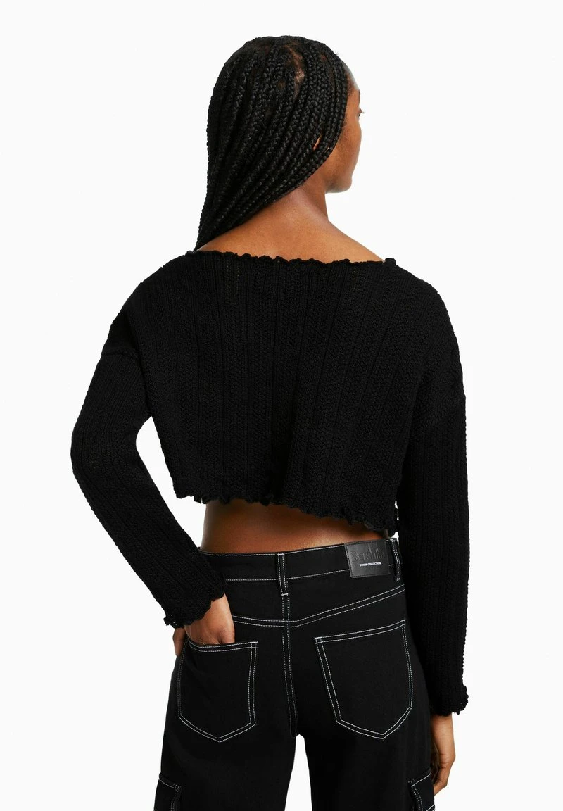 BERSHKA RUSTIC - Strickpullover - Black 5 BERSHKA RUSTIC - Strickpullover - Black – Bild 3