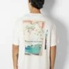 BERSHKA SHORT SLEEVES ASHMOLEON - T-Shirt Print - Offwhite