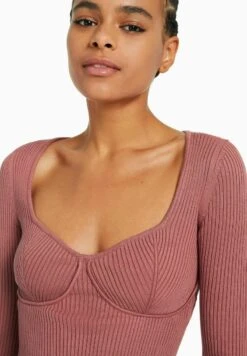 BERSHKA CORSET - Langarmshirt - Pink -Bershka Verkaufsgeschäft f103d3e143c34e5c81ceec779029b474