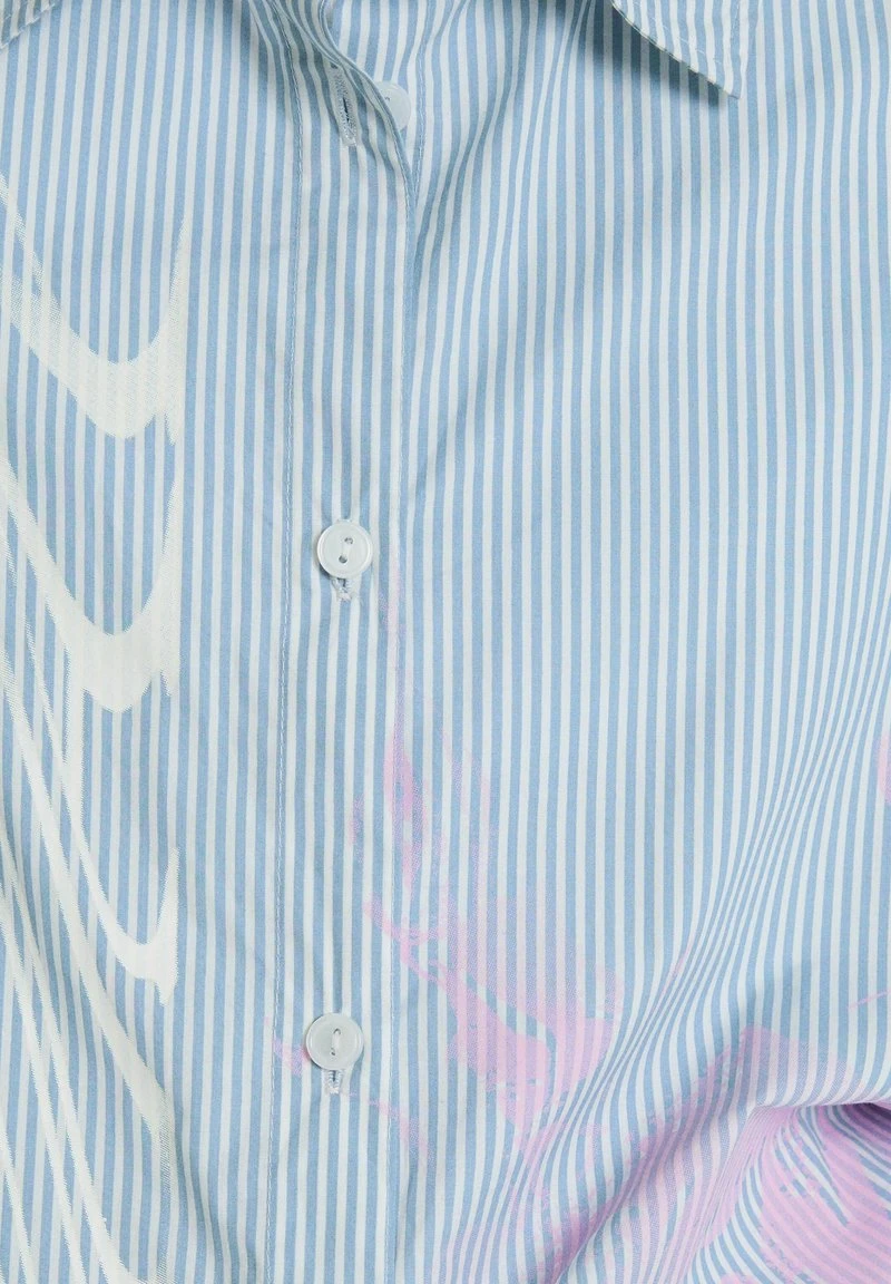 BERSHKA LONG SLEEVE STRIPED - Hemdbluse - Blue 8 BERSHKA LONG SLEEVE STRIPED - Hemdbluse - Blue – Bild 6