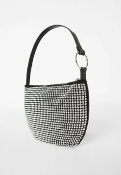 BERSHKA RHINESTONE - Handtasche - Black -Bershka Verkaufsgeschäft f2132923ea03411f8f699bf9ccb26ffe