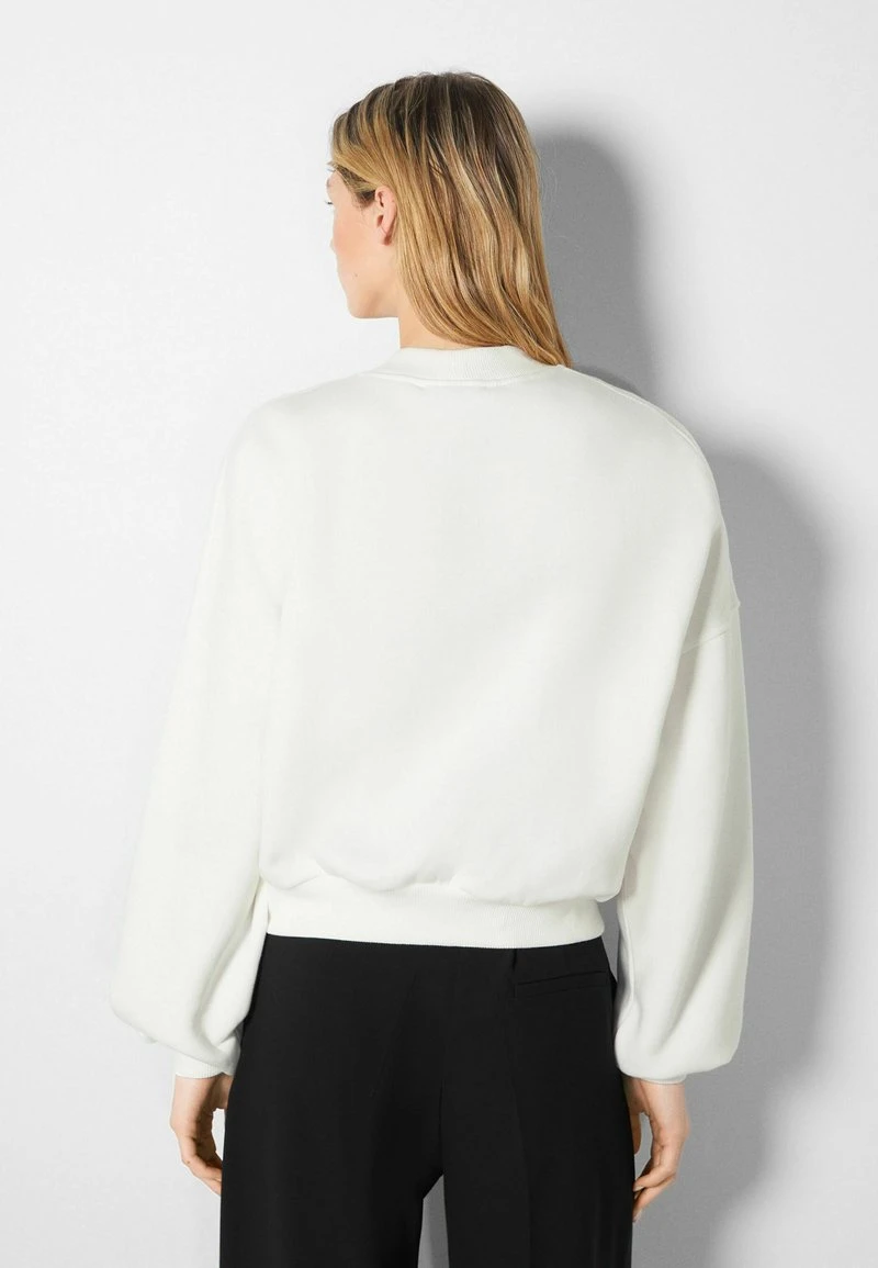 BERSHKA EMBROIDERED - Sweatshirt - Off White 5 BERSHKA EMBROIDERED - Sweatshirt - Off White – Bild 3