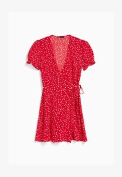 BERSHKA FLORAL TEXTURED - Freizeitkleid - Red 12 BERSHKA FLORAL TEXTURED - Freizeitkleid - Red -Bershka Verkaufsgeschäft f4e97d22e5be4945b606d5adb64e5722