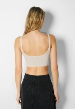 BERSHKA WIDE STRAP CROP - Top - Sand 10 BERSHKA WIDE STRAP CROP - Top - Sand -Bershka Verkaufsgeschäft f7a06949ea0f49428370c5abebb7e1e1