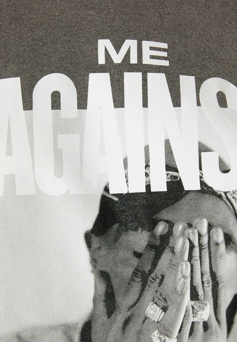 BERSHKA TUPAC - T-Shirt Print - Dark Grey 8 BERSHKA TUPAC - T-Shirt Print - Dark Grey – Bild 6