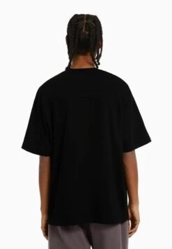 BERSHKA SHORT SLEEVE - T-Shirt Print - Black 10 BERSHKA SHORT SLEEVE - T-Shirt Print - Black -Bershka Verkaufsgeschäft f969b89194284fffa6c8b65c8d090766