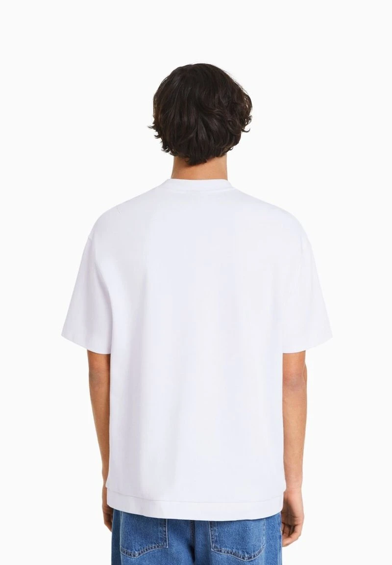 BERSHKA SHORT SLEEVE - T-Shirt Basic - Off-white 5 BERSHKA SHORT SLEEVE - T-Shirt Basic - Off-white – Bild 3