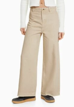 BERSHKA CULOTTES - Flared Jeans - Sand 13 BERSHKA CULOTTES - Flared Jeans - Sand -Bershka Verkaufsgeschäft f98c4f0a39774429b6c631de730fb0c8 1