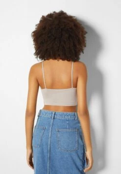 BERSHKA STRAPPY-CROP - Top - Sand -Bershka Verkaufsgeschäft fbc1162f6bf14a318d460dbd56f90544