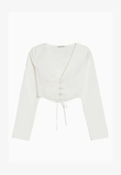 BERSHKA FITTED POPLIN LACE-UP WITH LONG SLEEVES - CORSET - Bluse - Off White 13 BERSHKA FITTED POPLIN LACE-UP WITH LONG SLEEVES - CORSET - Bluse - Off White -Bershka Verkaufsgeschäft fbf9ead5fb684ea7ade6c8eb42a0f306