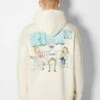 BERSHKA RICK & MORTY - PRINT - Kapuzenpullover - Beige