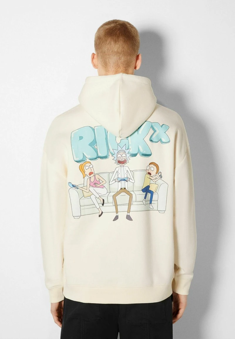 BERSHKA RICK & MORTY - PRINT - Kapuzenpullover - Beige 3 BERSHKA RICK & MORTY - PRINT - Kapuzenpullover - Beige