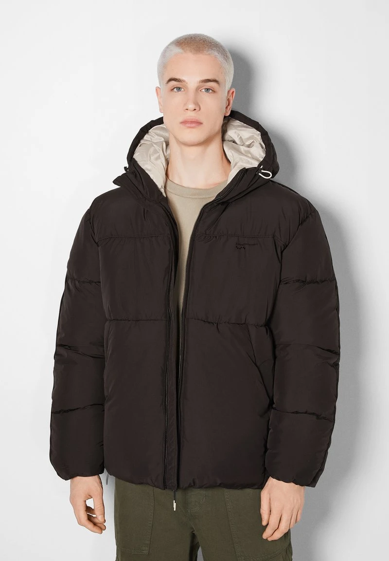 BERSHKA PUFFY - Winterjacke - Black 4 BERSHKA PUFFY - Winterjacke - Black – Bild 2