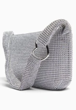 BERSHKA RHINESTONE - Handtasche - Silver Coloured -Bershka Verkaufsgeschäft fcfcd5d42cfb438a9a8ff78bd136c077