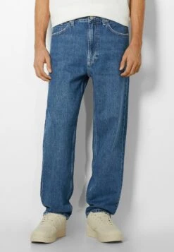 BERSHKA WIDE-LEG ’90S - Jeans Straight Leg - Dark Blue -Bershka Verkaufsgeschäft fd5418c491e24692b29e0571f3b6517a 1