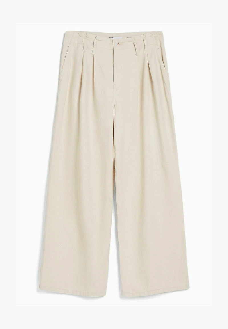 BERSHKA WIDE PLEATED - Flared Jeans - Beige 7 BERSHKA WIDE PLEATED - Flared Jeans - Beige – Bild 5