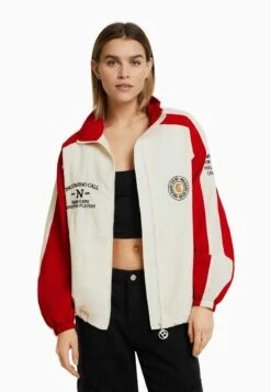 BERSHKA CONTRAST - Leichte Jacke - Red