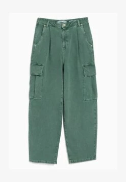 BERSHKA BALLOON FIT - Jeans Straight Leg - Khaki -Bershka Verkaufsgeschäft fe1ae9abf76544a4b840dbc16a05dff2