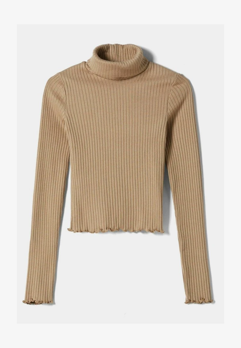 BERSHKA HIGH NECK - Strickpullover - Camel 7 BERSHKA HIGH NECK - Strickpullover - Camel – Bild 5