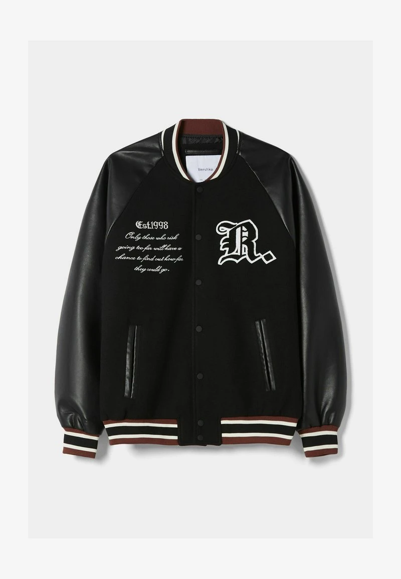 BERSHKA TEXTURE - Bomberjacke - Black 7 BERSHKA TEXTURE - Bomberjacke - Black – Bild 5