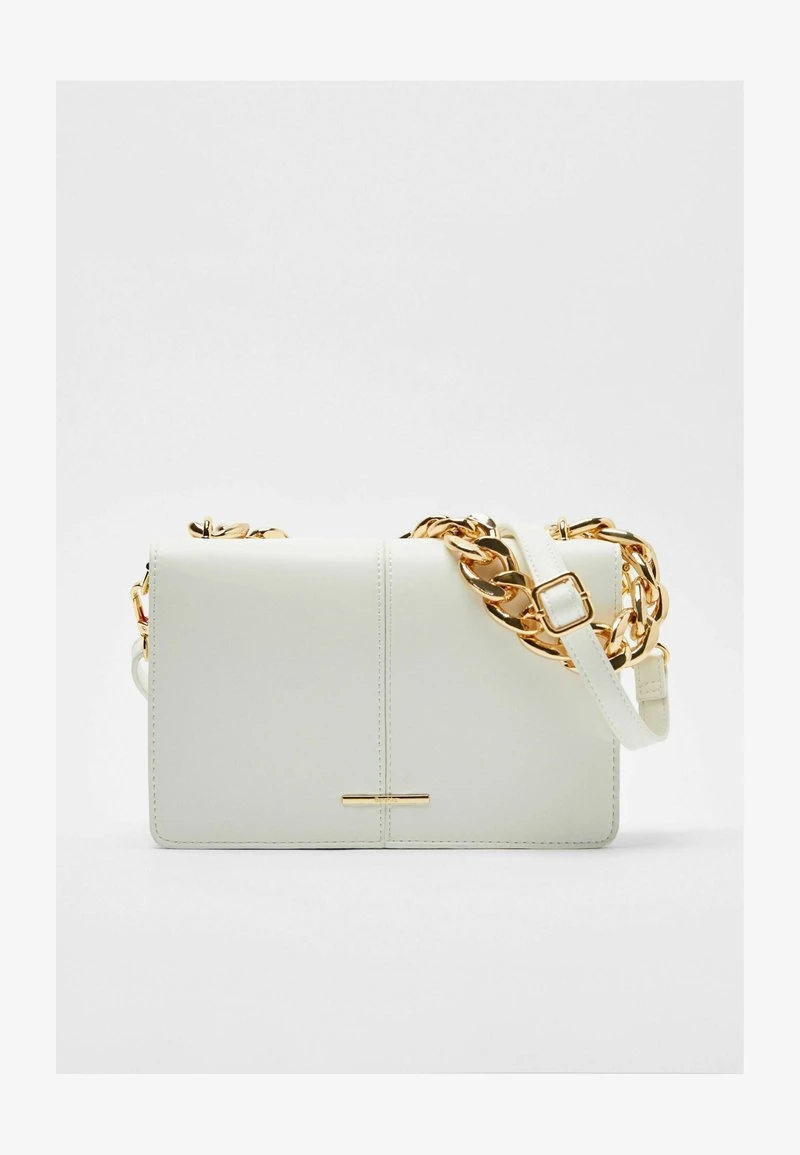 BERSHKA ACCORDION WITH CHAIN - Clutch - Orange 8 BERSHKA ACCORDION WITH CHAIN - Clutch - Orange – Bild 6